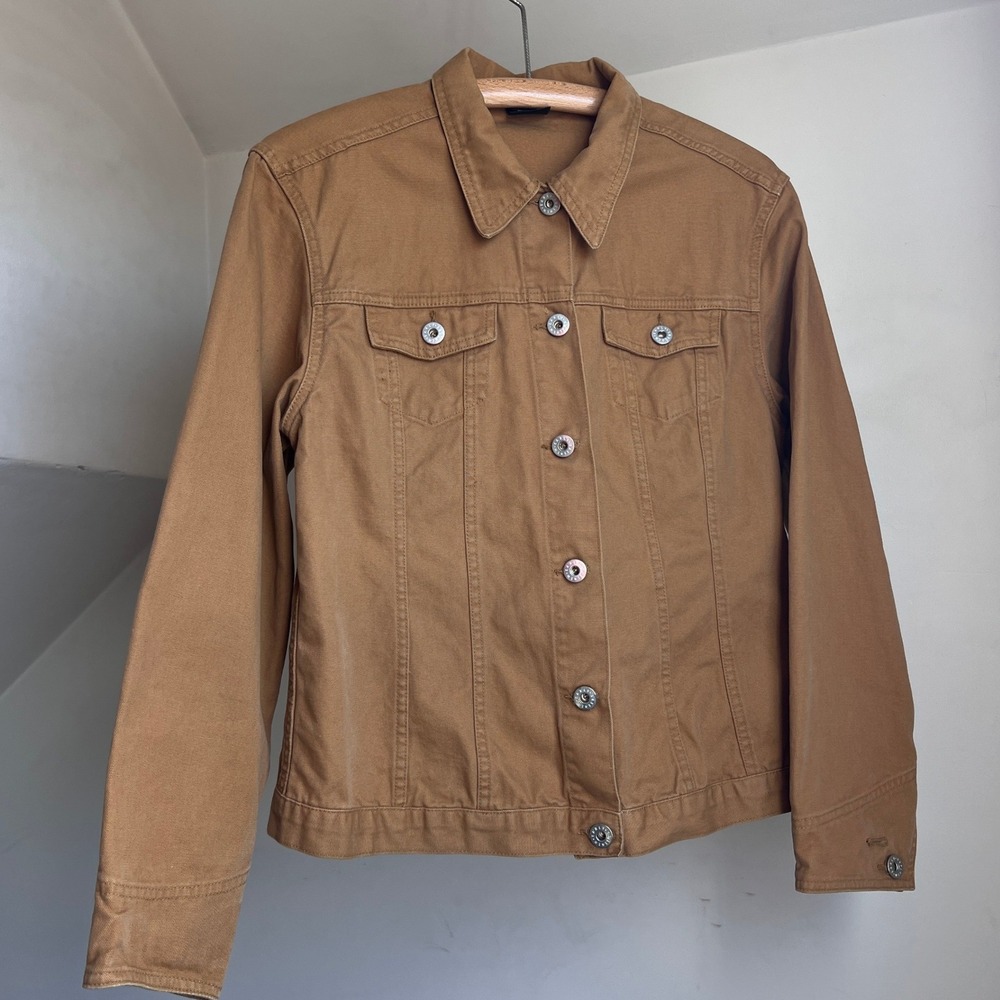 Vintage Tan Brown Canvas Trucker Jacket Utility Workwear Early Winters Portland